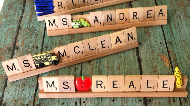 Personalizer Scrabble Nameplate | $17 | Etsy